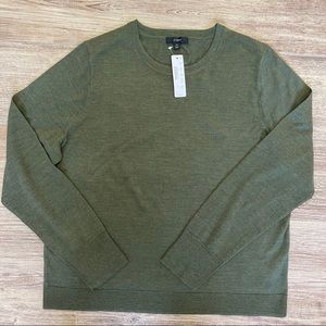 J. Crew Margot Crew Sweater size XL Military Green